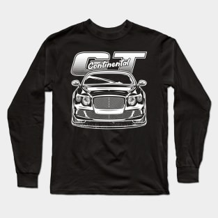 Continental GT - White Print Long Sleeve T-Shirt